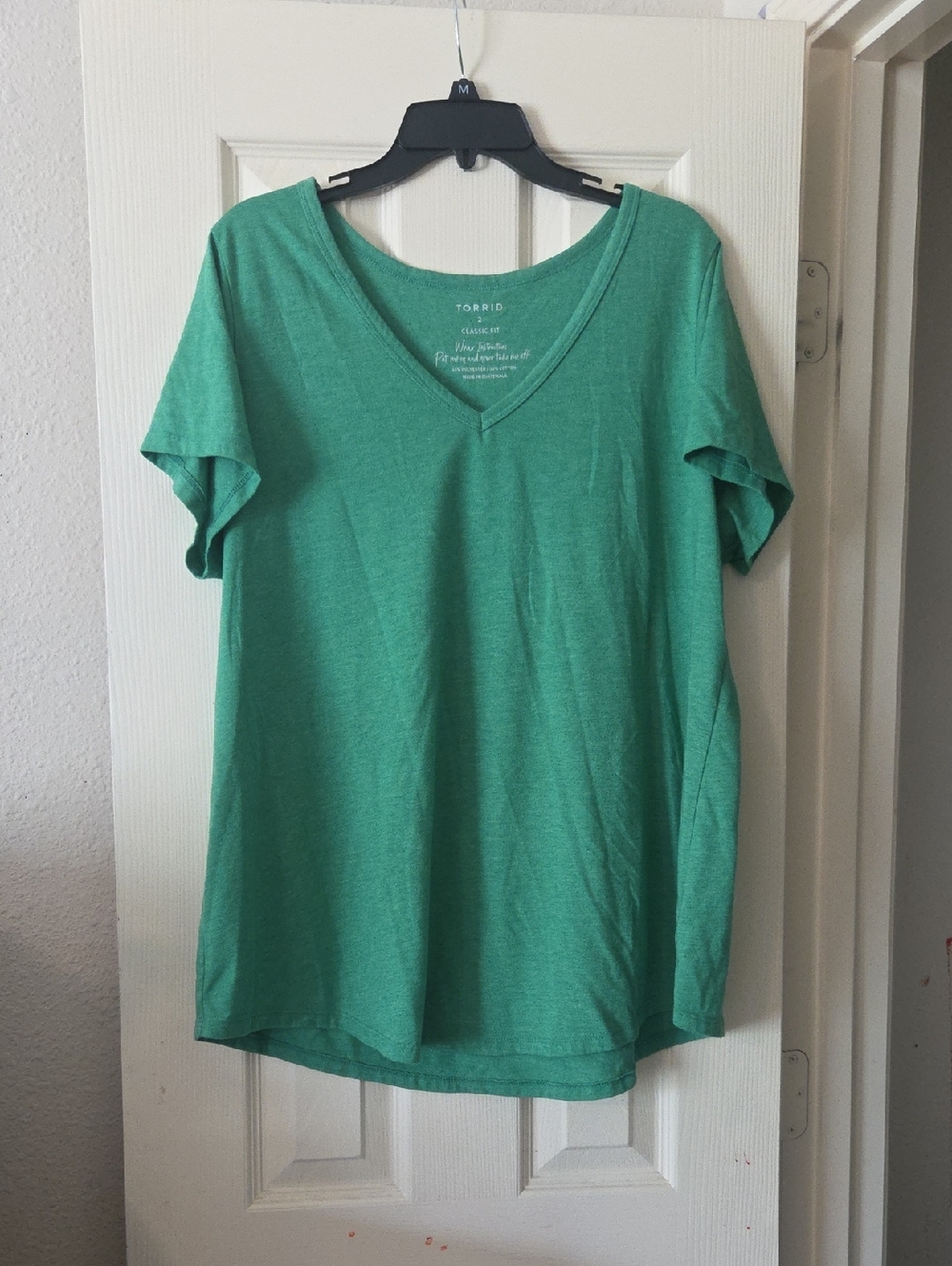 Torrid Green V-Neck Tee Shirt